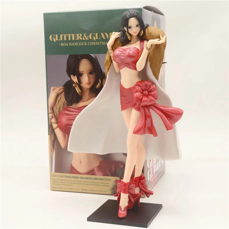 New Anime One Piece Boa Hancock PVC Action Figure Toys Sexy Girl Christmas Cloak Hancock Figuras Dolls Brinquedos 25cm  (3)