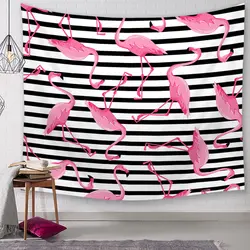 130x150 см осень Map Стиль 100% полиэстер гобелен Фламинго декоративный настенный