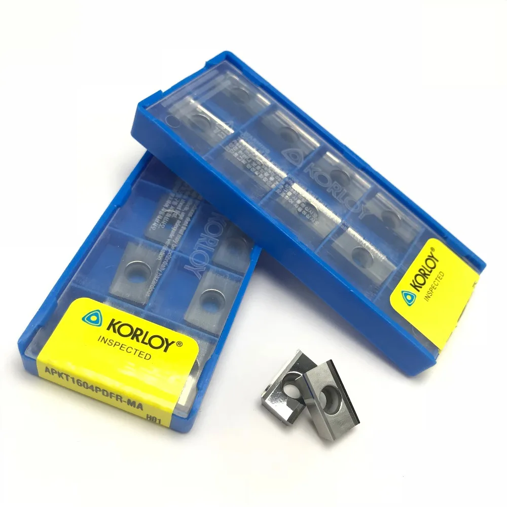 KORLOY APKT1604PDFR MA H01 Aluminum cutter blade Insert Mill Tool