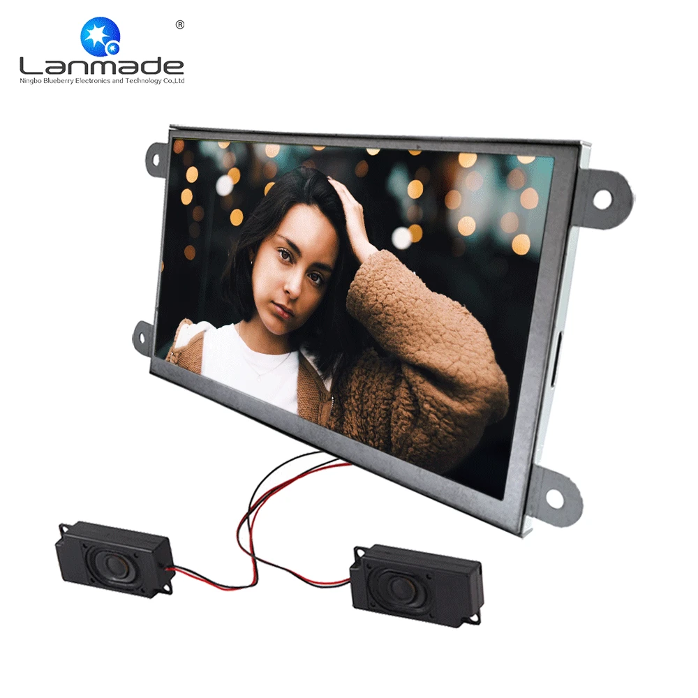 7inch IPS portable open frame 12V DC led mini digital TV backpack lcd