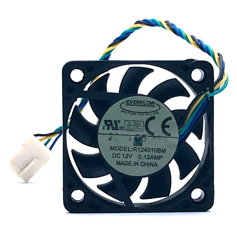 Вентилятор SXDOOL 40 мм для EVERFLOW R124010BM 4010 4 см 12 В 0 А проводной контактный двойной