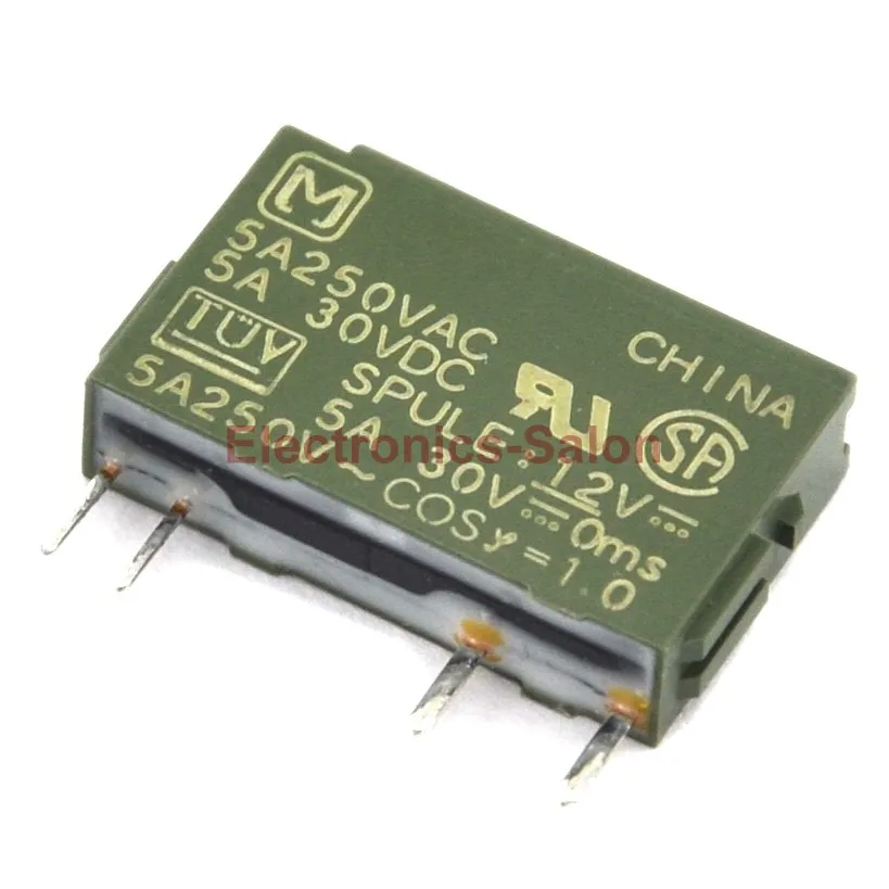 

( 2 pcs/lot ) PA1a-12V 12VDC SPST 5 Amps Slim Power Relay.