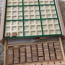 Деревянный ящик типа sudoku puzzle one pcs интеллектуальная логическая игра