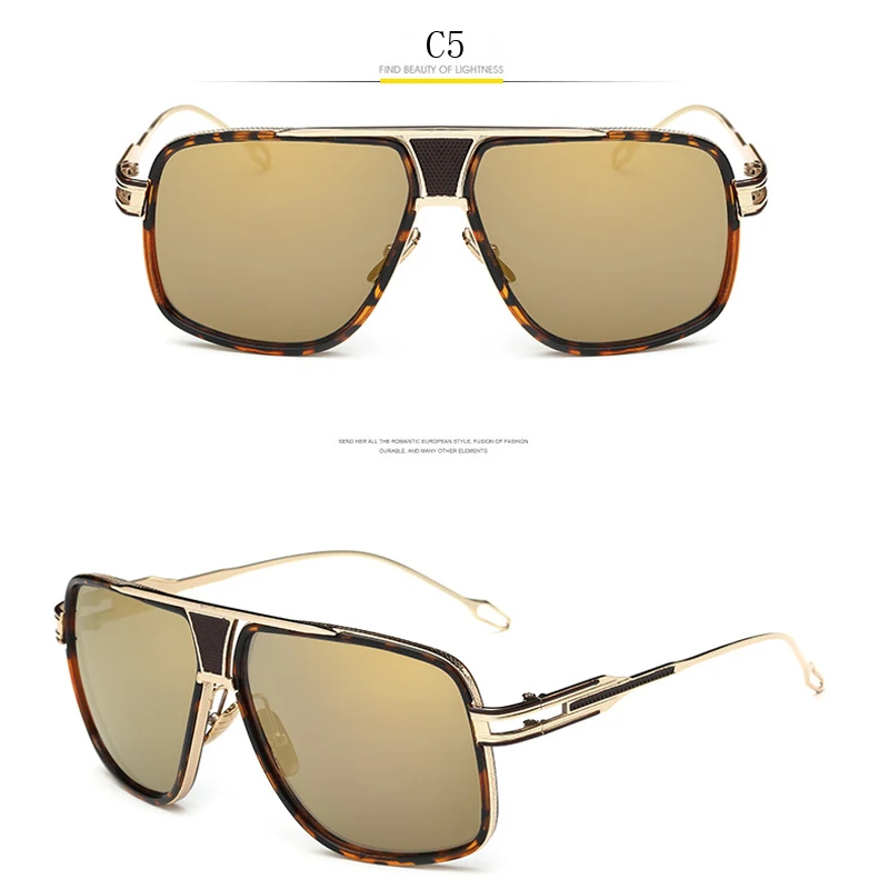 Мужские Солнцезащитные очки авиаторы VISION квадратные для вождения роскошные