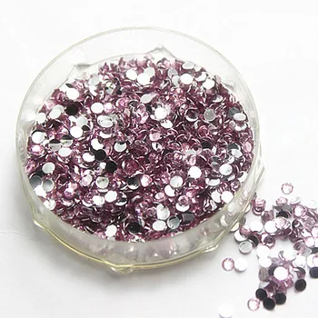 

5000pcs/pack,3mm SS12 Resin Flatback Rhinestone Pink 14 facets for nail art decoration rhinestone