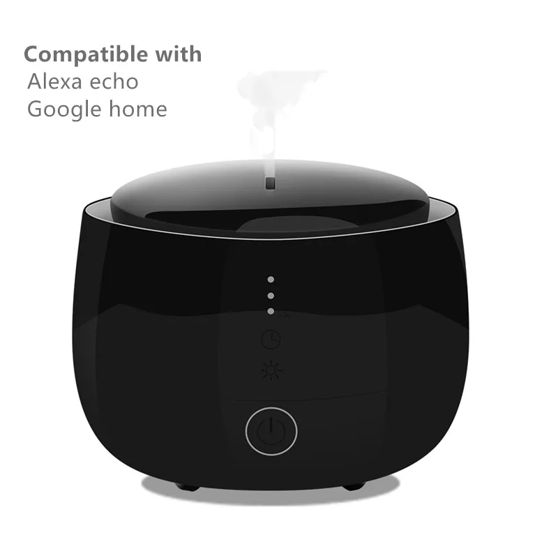 Free shipping 300ml ABS wifi app control aroma diffuser voice ultrasonic air humidifier with led light | Бытовая техника