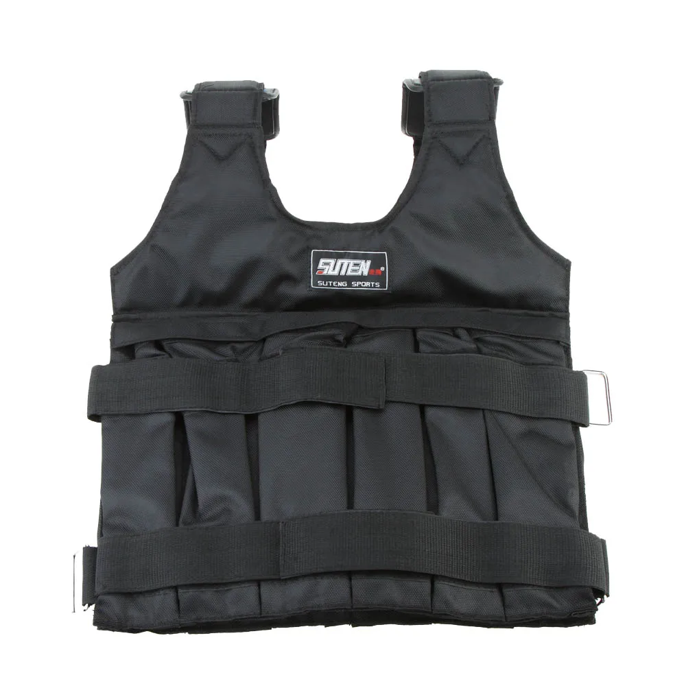 20kg/50kg Loading Weighted Vest For Boxing Training Workout Fitness Equipment Adjustable Waistcoat Jacket Sand Clothing Training