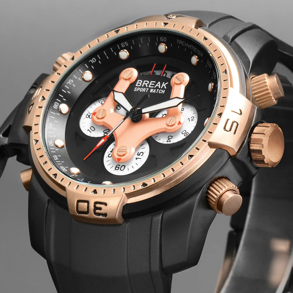 BREAK Watches men Luxury Brand Men Sports Watch Quartz Military