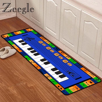 

Zeegle Printed Welcome Doornat Kitchen Mat Long Rectangle Floor Mat Sewing Covered Edges Carpet Rugs Front Door Entrance Mat