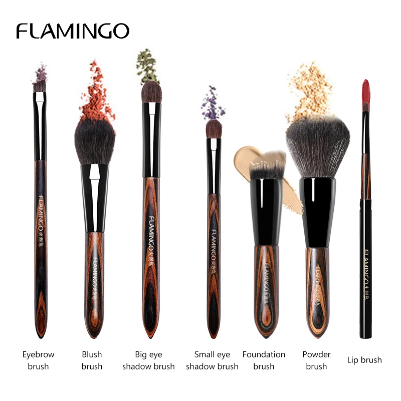 

Makeup Brushes Foundation Animal Eyebrow Eyeshadow Brush Set 2019 Horse Hair Profession High Quality Make Up Brushes LM72009