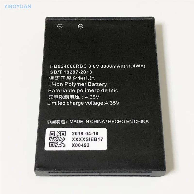 

3.8V 3000mAh HB824666RBC For Huawei E5577 / E5577Bs-937 / E5577s-321 / SoftBank Pocket WiFi E5383 / E5383s / E5383s-327 Battery