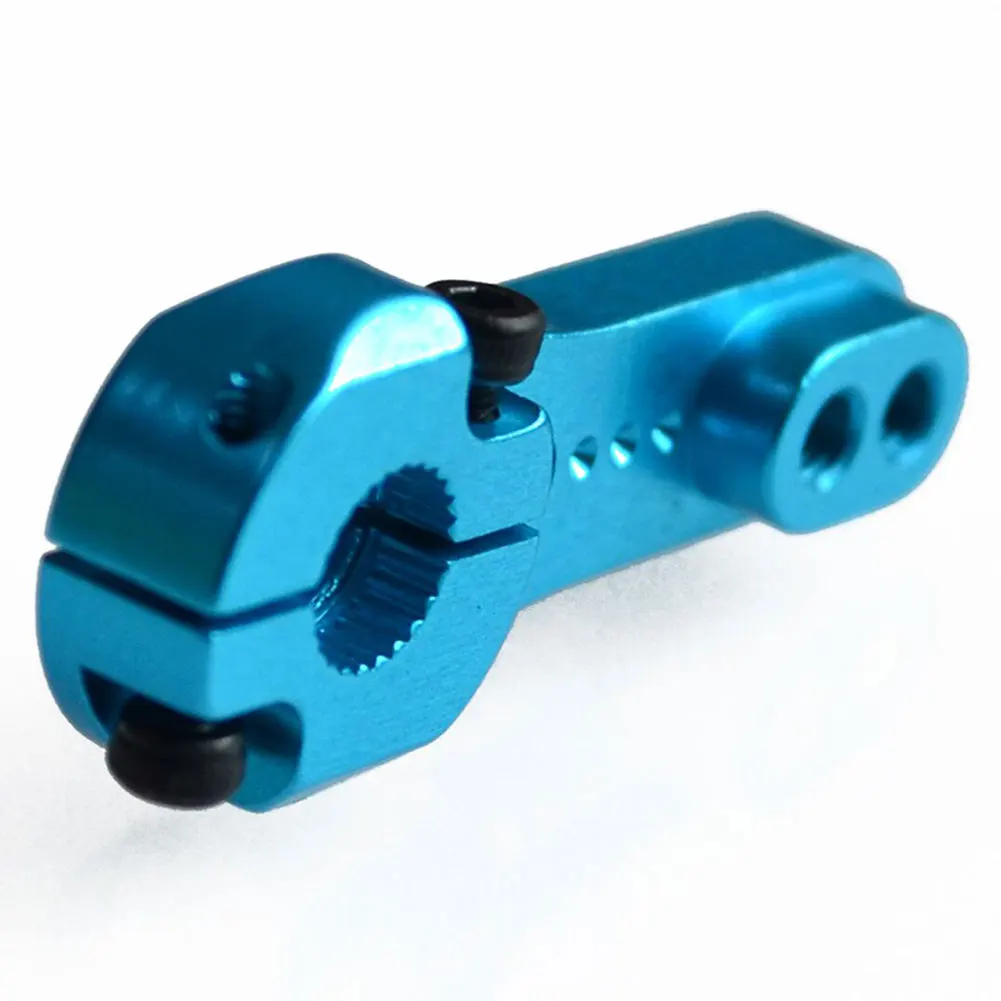 Алюминиевый сервопривод рога коромысла 25T для MG995 MG946R MG996R MG945 S3003 двигатель для радиоуправляемых моделей дети RC игрушки запчасти - Цвет: blue