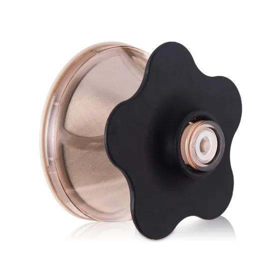 Diguo Stainless Steel Coffee Filter Cup and Cup Double Filter Paper Filter Hand Free Smart Filter Cup Tea Cup