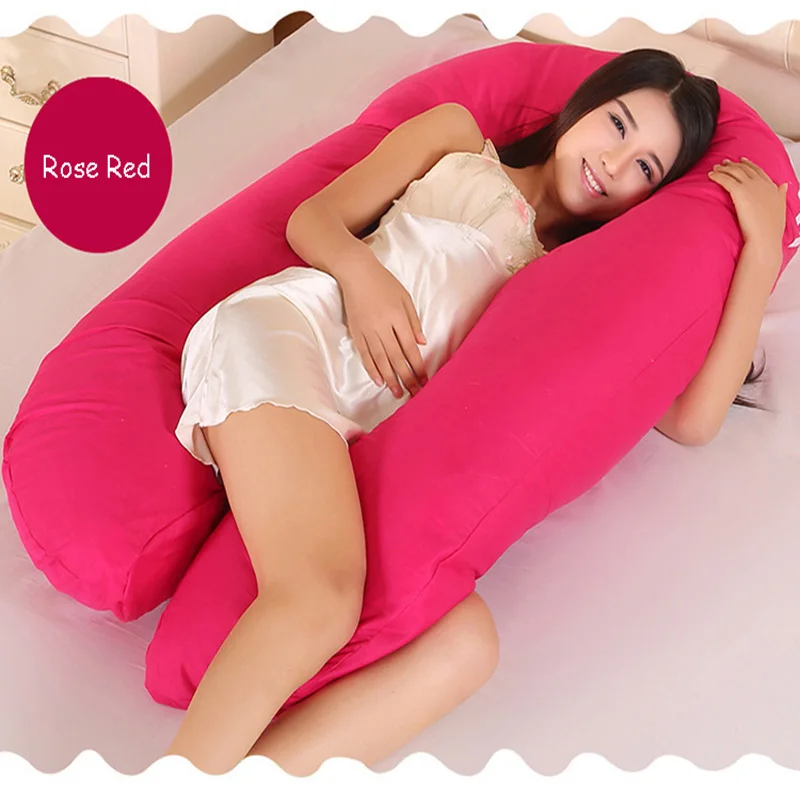 Подушка для сна для беременных женщин мягкая хлопок u-образный удобный чехол боковые Шпалы