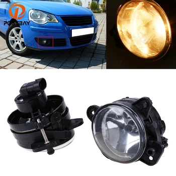 

POSSBAY 9006 12V Car Lighting Front Lower Bumper Fog Light for VW Transporter T5 & Caravelle 2003-2010 Halogen Foglamps