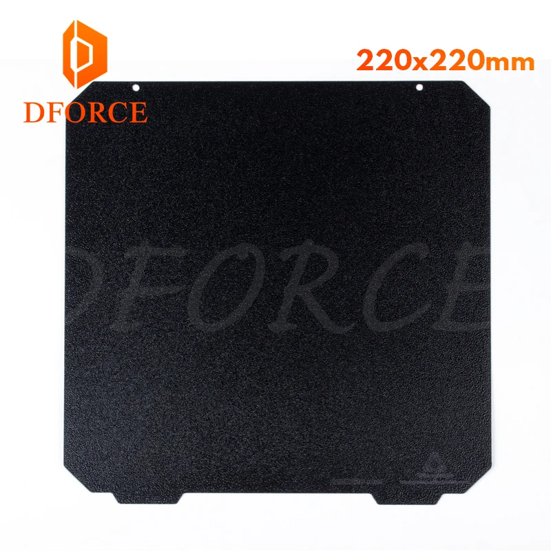 

DFORCE 220 X 220 Double sided Textured PEI Spring Steel Sheet Powder Coated PEI Build Plate for Anet A8 robo r2 wanhao etc