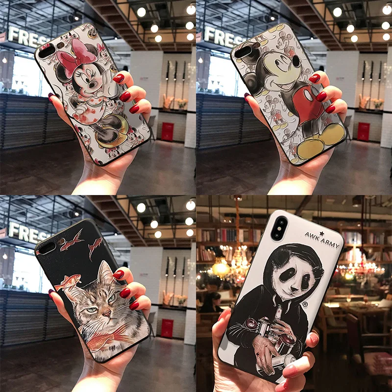 

Silicone 3D Emboss TPU For Huawei P Smart Plus 2019 Mate 10 20 P10 P20 P30 P9 P8 Pro Lite Mini 2017 nova 2i 3 3i 3e Relief Case