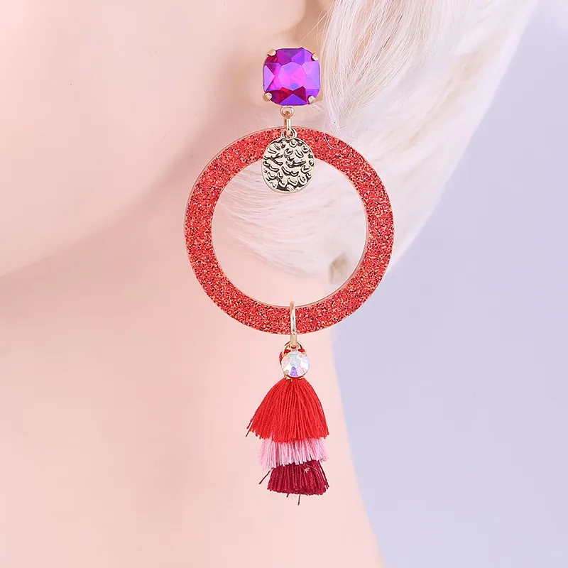 Earrings Red