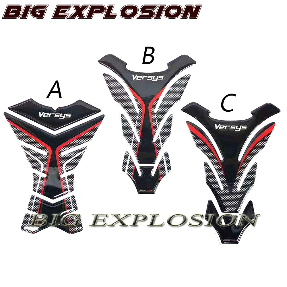 

3D Motorcycle Tank Protector Sticker Decals for Kawasaki Versys 650X1000X300 Versys-X Tank