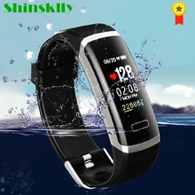 Shinsklly Smart Band GT101 пульсометр фитнес-трекер умный Браслет трекер сна спортивные часы для xiaomi ios Телефон