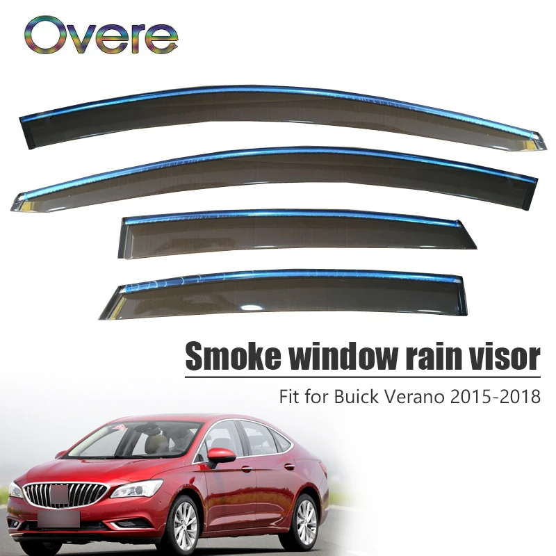 OVERE 1 комплект дым козырек на ветровом стекле для система навигации для Buick Verano укладка ABS вентиляционные ВС дефлекторы охранные предметы