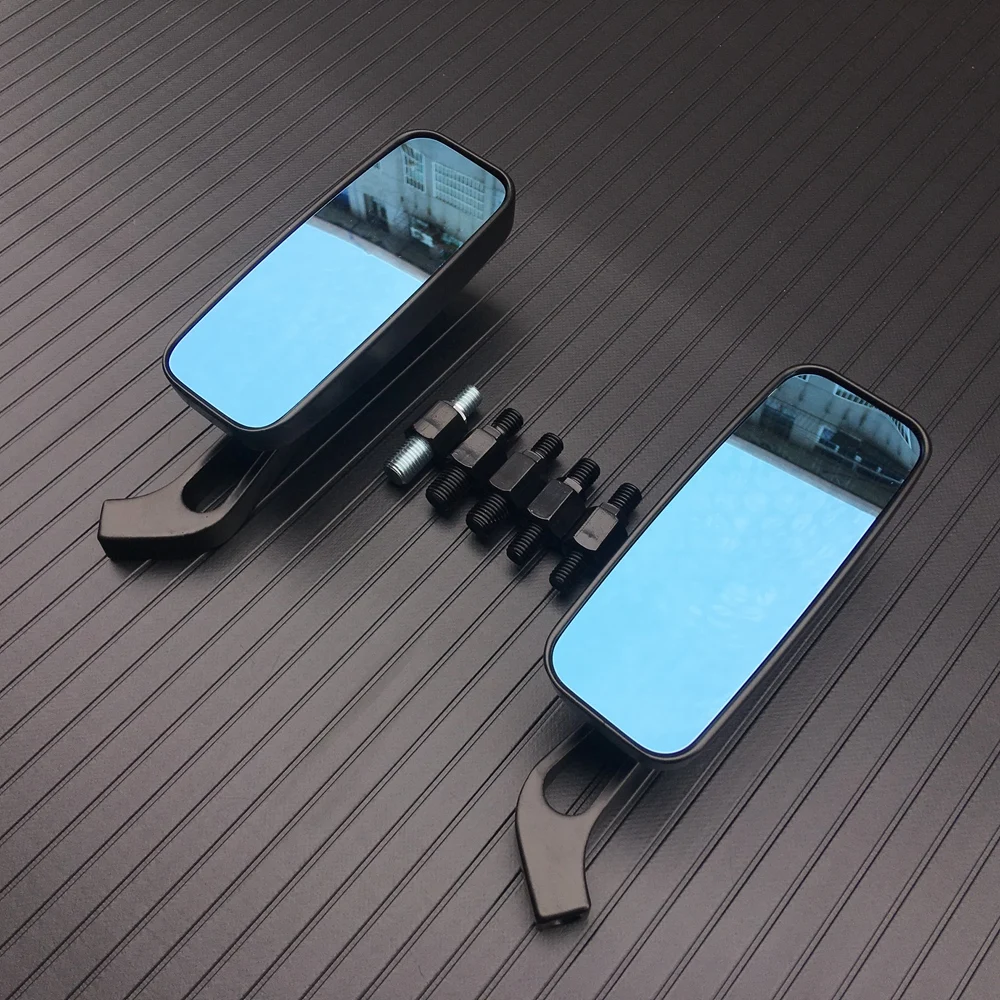 cheap 1 Pair 8mm 10mm Motorcycle Rearview Side Mirrors for Harley Honda Yamaha Kawasaki Street Sports Bike Chopper Cruiser Universal