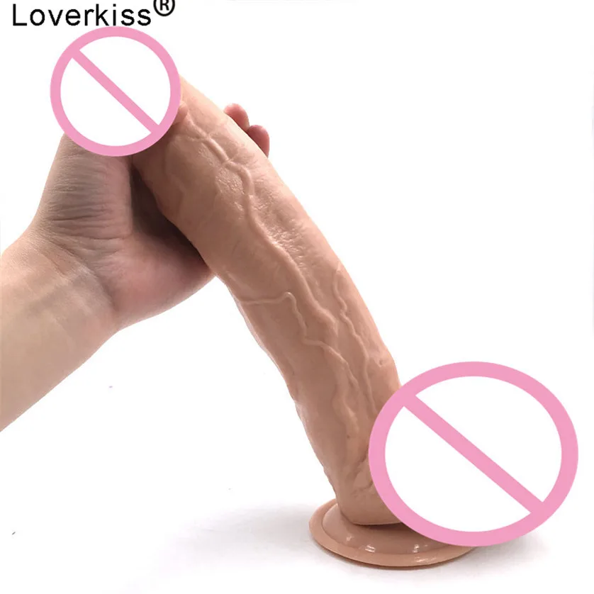 Loverkiss очень большие фаллоимитаторы 2 4*11 8 дюйма присоска фаллоимитатор