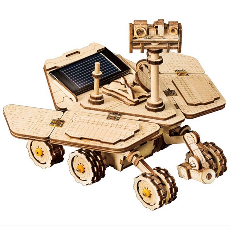 

Robotime Moveable Spirit Rover Solar Energy Toy 3D Diy Cutting Wooden Model Building Kit Gift For Children Adult LS503