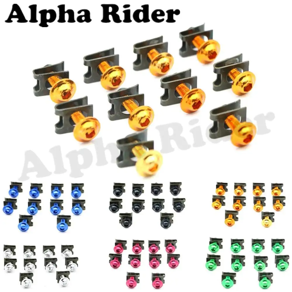 

Fairing Body Work Bolts 6MM Spire Speed Fastener Clips Screw Spring Bolots Nuts for Aprilia RSV Mille Dorsoduro 750 1200 RSV4 R