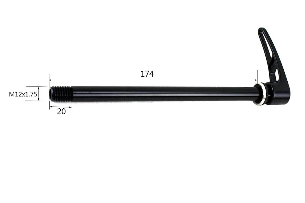 E-thru ось 12X142 мм MTB через ось шпажки велосипеды сплав горный велосипед вал с фиксатором 12 мм Шаг резьбы 1,5 12X142 - Цвет: 12x1.75mm