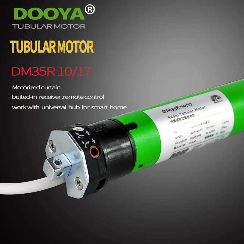 Высококачественный трубчатый мотор Dooya 220V 50MHZ DM35R моторизованные рулонные жалюзи двухрядный Приемник 433MHz для умного дома