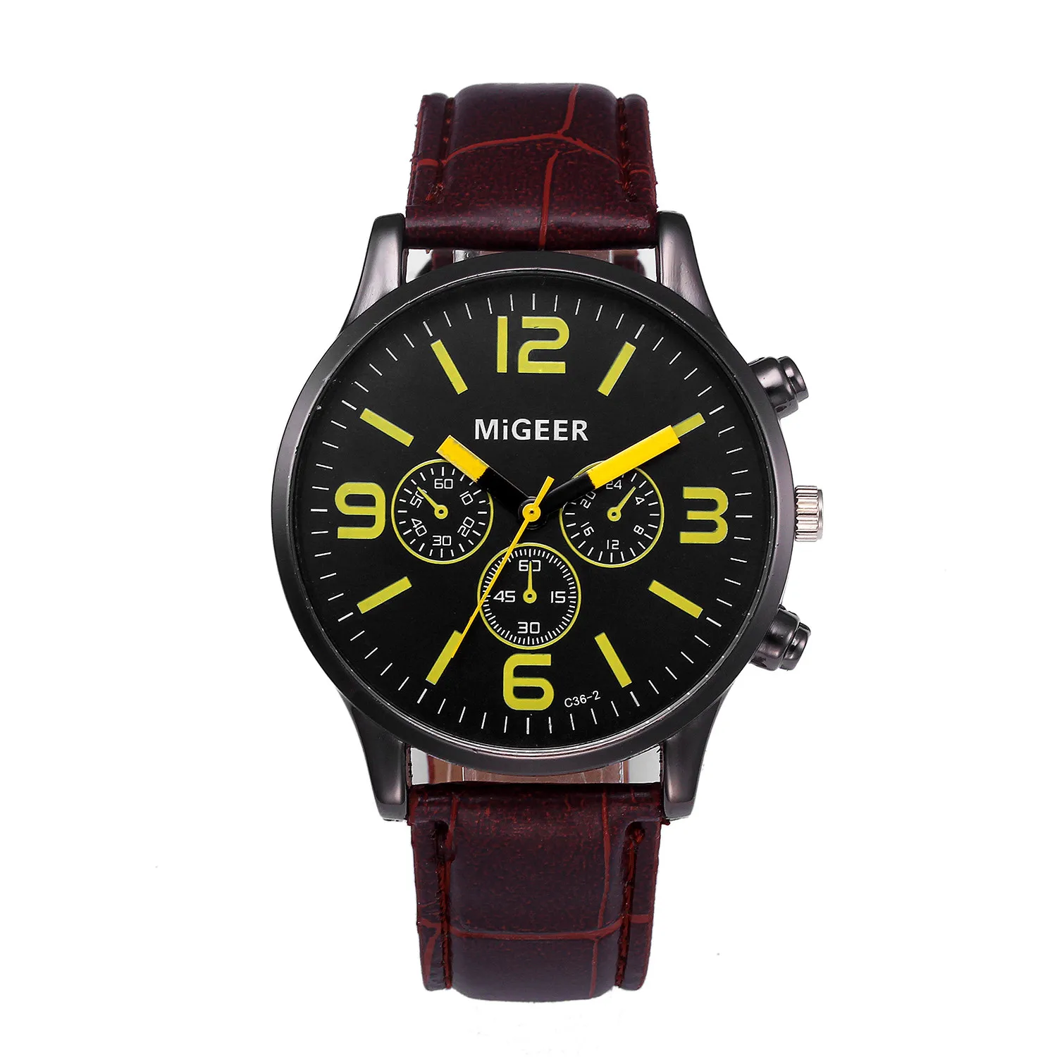 GEMIXI часы Для мужчин ретро Дизайн кожаный ремешок аналоговые сплава кварцевые наручные часы мужской моды часы 2018 Jan25 D38