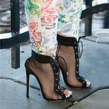 Дизайн; туфли-гладиаторы с открытым носком на высоком каблуке; женские туфли на шнуровке с вырезами; женские сандалии