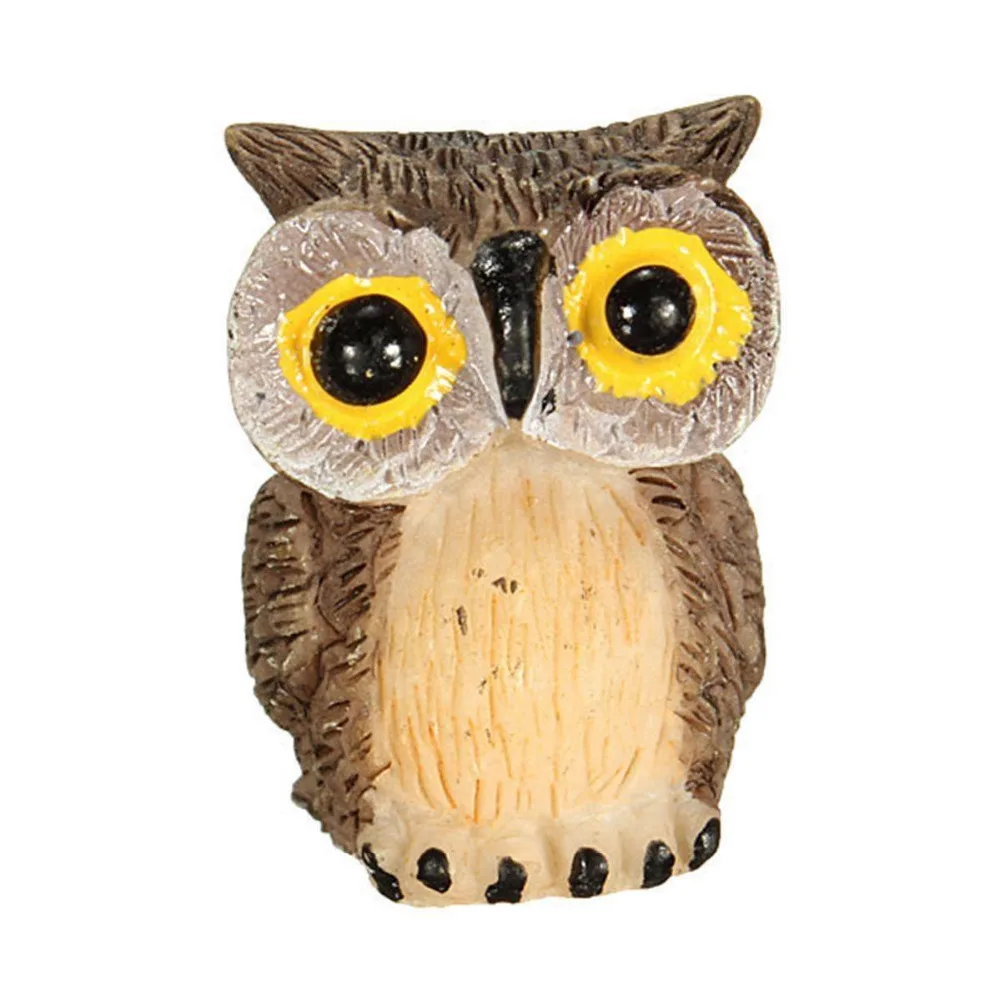 New 1Pcs Cute Owl Miniature Dollhouse Craft miniature figurines toys