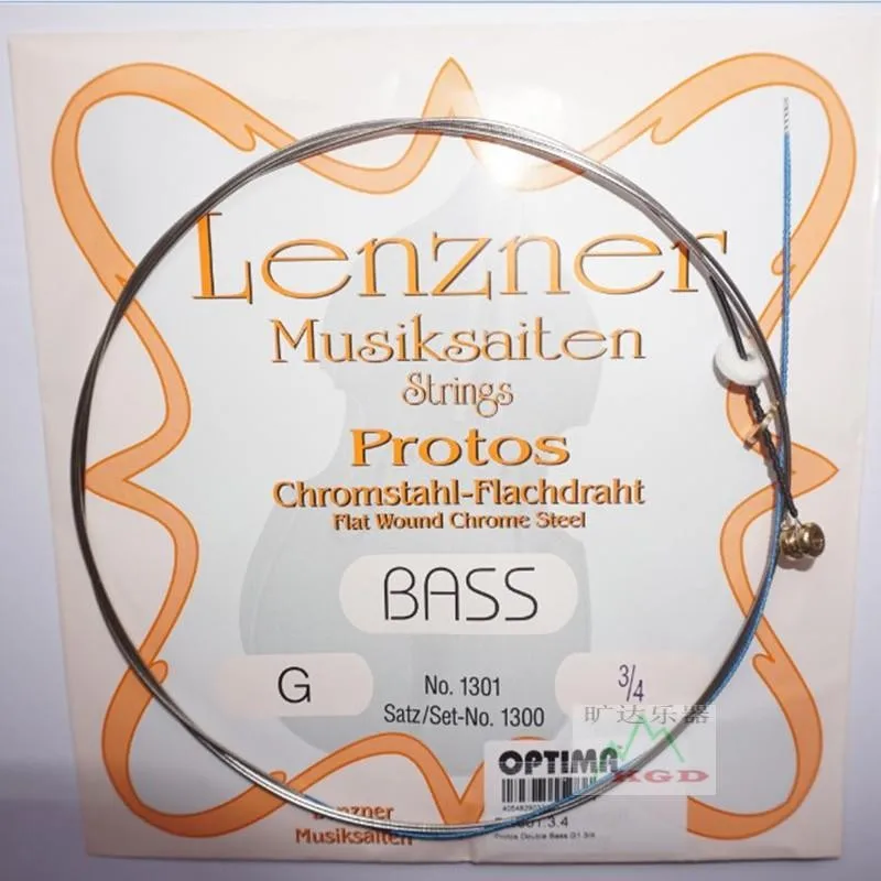 Двойной бас струны набор оптических прототипов включают G, D, A, E струны, сделанные в Германии