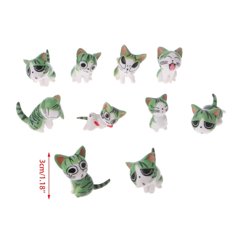 

Miniature Cats Garden Ornament Figurine Fairy Dollhouse Micro Landscape Decor