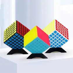 6x6x6 Профессиональный вращающийся магический куб, соревнование, волшебный куб, шесть слоев, черный, не наклейка, скоростной поворот, кубик