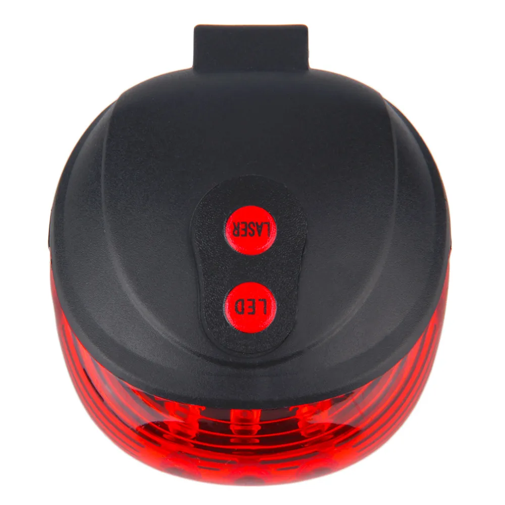 Perfect Hot 5 LED Ultra Bright Laser Beam MTB Mountain Bicycle Bike Cycling Rear Tail Warning Lamp Light Bike Accessories 5