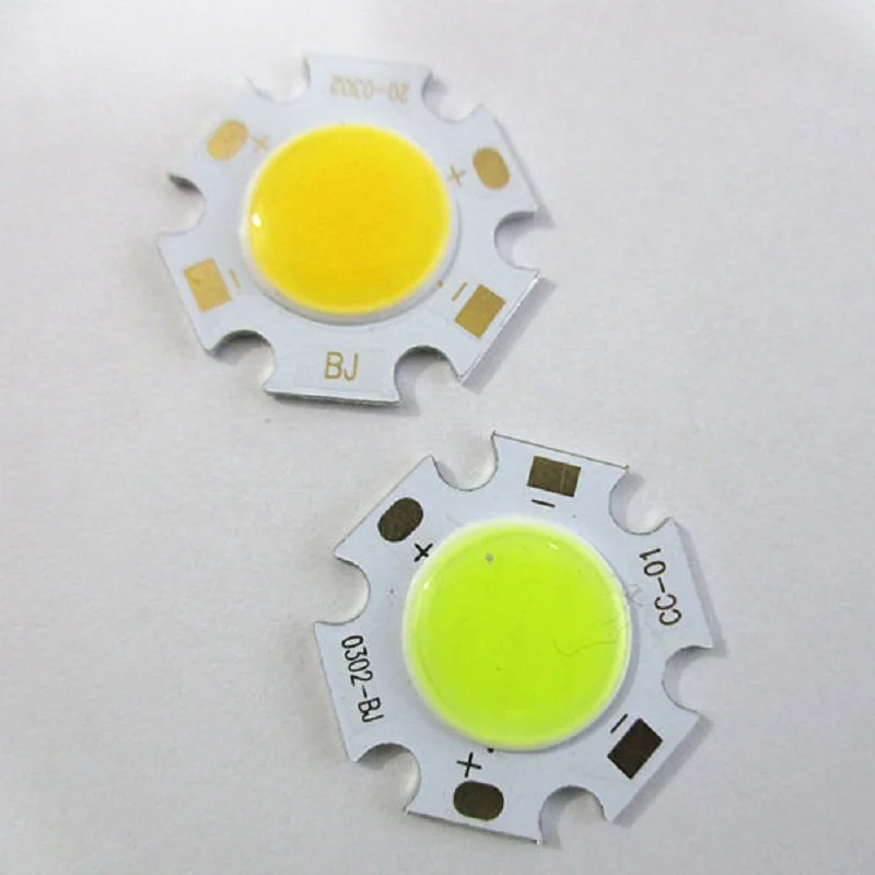 Free-Shipping-2x-3W-5W-7W-COB-High-Power-LED-Bead-Lamp-Chip-White-Warm-White