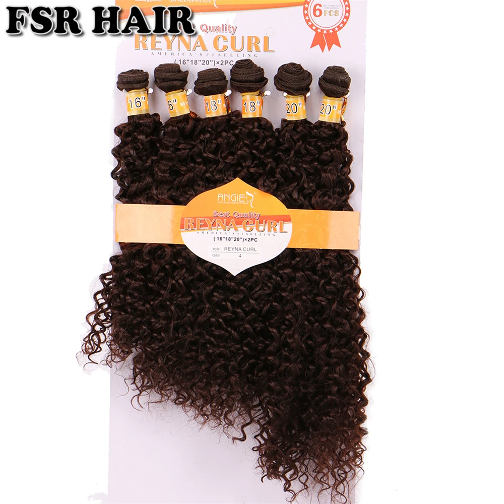 Афро кудрявые волосы плетение синтетические волосы для наращивания 6 шт./компл. светильник серый цвет двойной уток пряди для волос для женщин