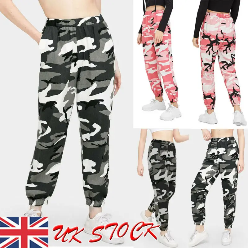

Women's Camouflage Pants Cargo Military Loose Long Pants Trousers Street Hip Hop Casual Harem Women Joggers Fashion Long Trouser