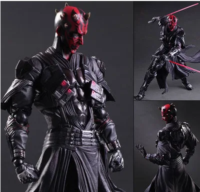 

26cm PlayArts KAI Star Wars Darth Maul storm PVC Action Figure Model Toys Gifts Collection Kids Toys Free Shipping