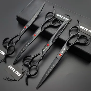 

7" Professional pet grooming scissors Cutting scissor&curved scissor&thinning Shears for dog grooming K681
