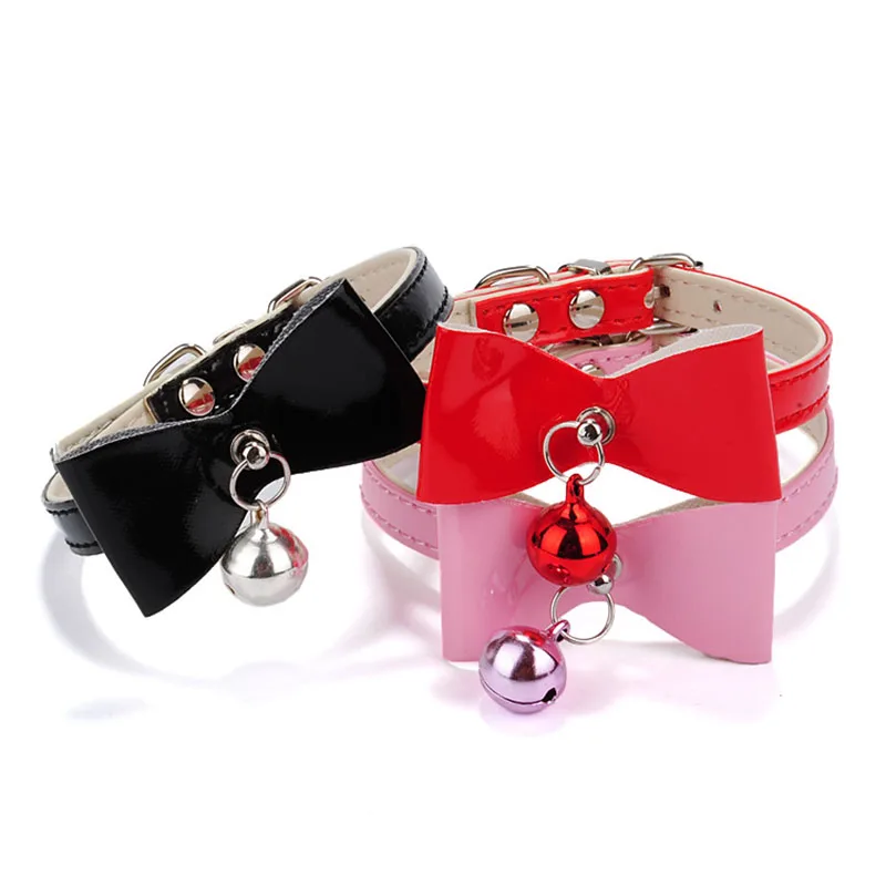 

Bowtie Pet Cat Dog Collar With Bell Safety Elastic Quick Release Pet Dogs Cats Supplier Kitten Velvet Bow Tie