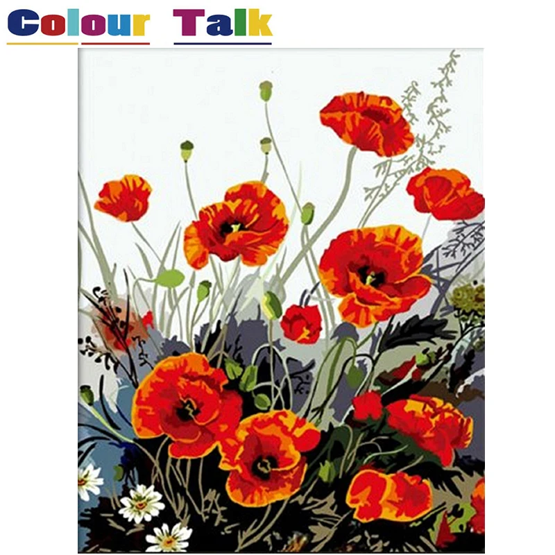 Oil Painting by Numbers for Living Room Home Decor DIY Picture Wall Art