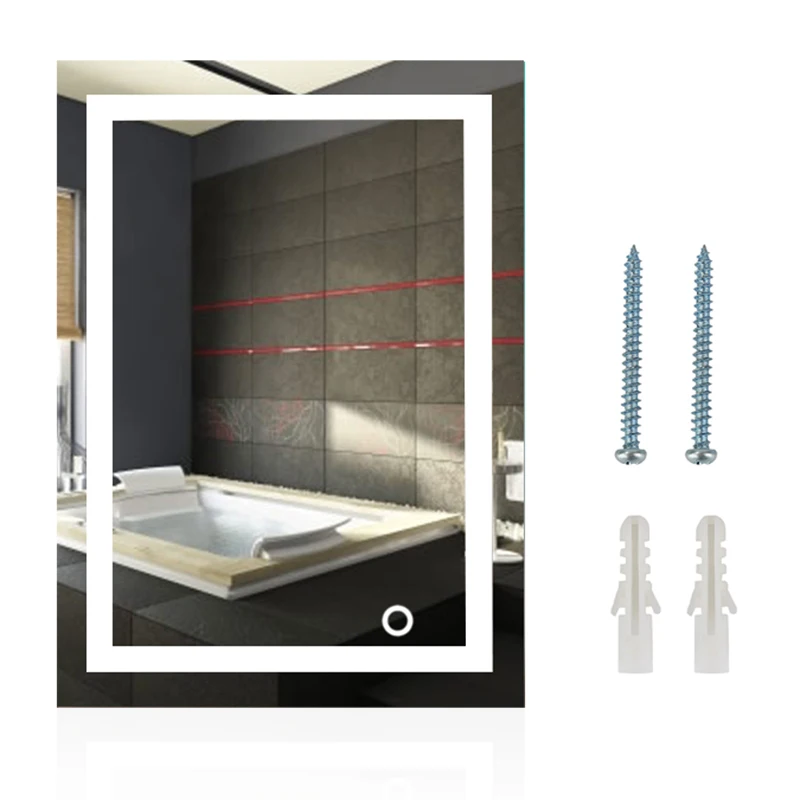 Светодиодный освещенный, подсвеченный туалетный столик настенное зеркало Сенсорное косметическое зеркало для макияжа домашнее зеркало для ванной комнаты украшения Горячая HWC