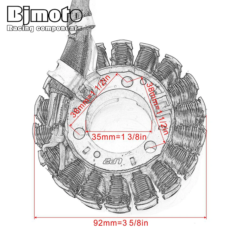 BJMOTO катушка статора зажигания мотоцикла для Honda NSS250 Forza 250 MF06 NSS Reflex Jazz 1997 1998 1999 2001