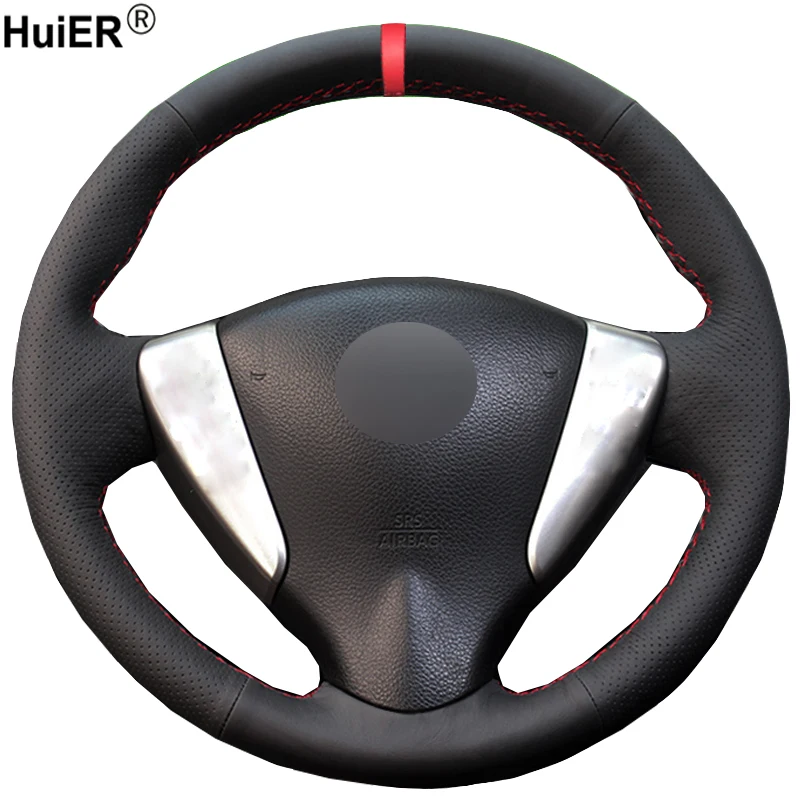 Ручное шитье HuiER яркий красный маркер для Nissan Tiida Sylphy Sentra Versa Note 2014 2017 дышащий