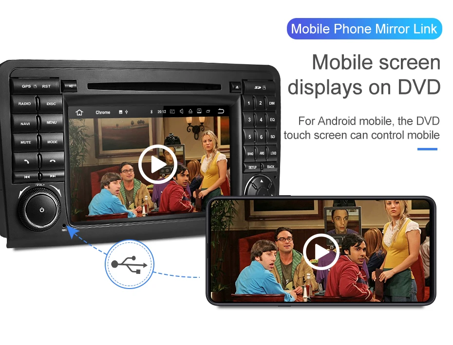 Excellent Isudar Car Multimedia Player 2 Din Android 9 For Mercedes/Benz/GL ML CLASS W164 ML350 GPS Auto Radio DVD Player DSP Octa Core FM 11