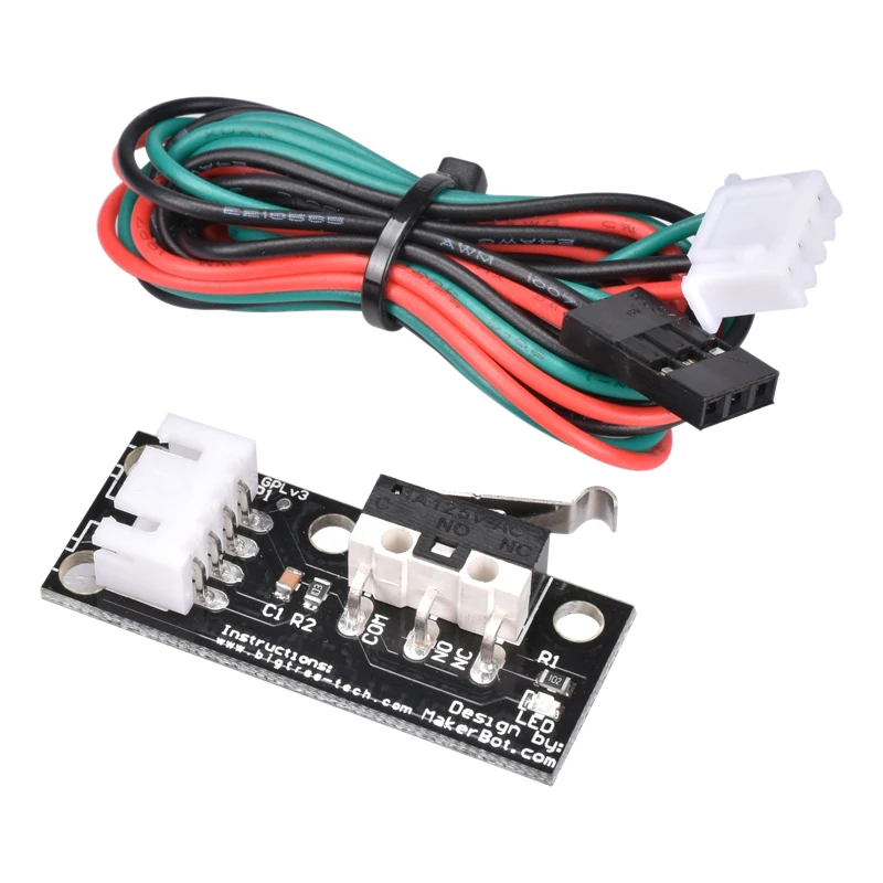 1Pcs High Quality Black Mechanical Endstop Without The Wheel For Reprap Ramps 14 3D Printer With Independent Packing huismerk kopen in de aanbieding 1Pcs High Quality Black Mechanical Endstop Without The Wheel For Reprap Ramps 14 3D Printer With Independent Packing huismerk kopen in de aanbieding